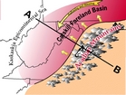 Catskill Delta of the Devonian sedimentary section in the Appalachian Mountains. Illustration by Lynn S. Fichter of the Department of Geology James Madison University, Harrisonburg, Virginia.