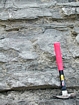 Close up of Little Lime tempestites close to marker 85 of the measured section published by the Geological Survey of Kentucky's 1998 for the Field Trip they conducted. These are interpreted as storm dominated carbonates with wave and current scour at their base, containing gravels of bioclastic debris in a micritic to shaley matrix at the base of the Mississippian Little Lime of the Upper Newman at Pound Gap