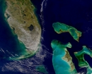 Florida and Bahamas; photographic image from outer space by NASA