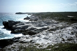 Looking south at the Pleistocene on the east coast of Lee Stocking Island, the Exumas, the Bahamas