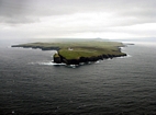 Loop Head seen from the west and photographed by David Pyles from a hellicopter. The Shannon Estuary is to the right or south and the Atlantic to the left or north