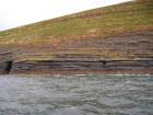 West end of Rehy Cliffs thin bedded inter channel area at western feather edges of deepwater channel wings. Ross Sandstone Formation probably in mid fan position on edge of the fan body.