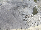 Megaflute and rippled surface of Ross Formation.
